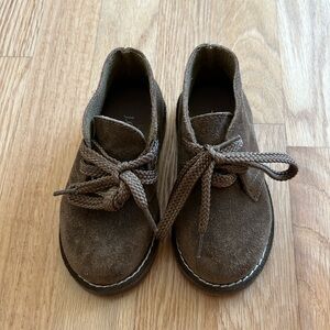 J. Crew boys brown suede boots size 8